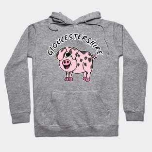 Gloucestershire Old Spot Pig Gloucester Funny Hoodie